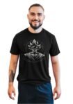 goku printed black t shirt