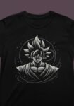 goku printed black t shirt