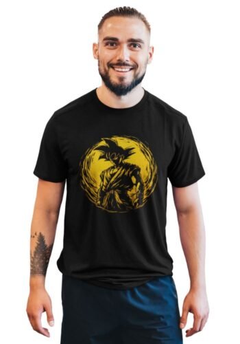 goku power t shirt black