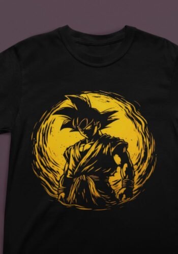 goku power t shirt black