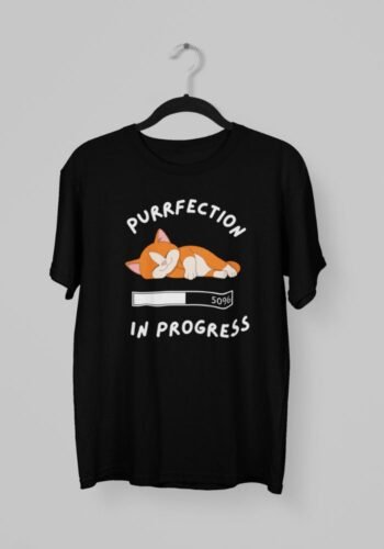 Kalavesh Cat Lover T-Shirt – Purrfection in Progress