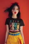 Stay Wild Unique graphic print oversized tshirt for women by kalavesh