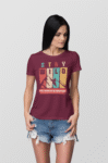 Stay Wild Unique graphic print oversized tshirt for women by kalavesh