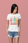 Stay Wild Unique graphic print oversized tshirt for women by kalavesh