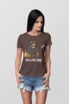 Teddy bear or bear tshirt designs for women by Kalavesh-Chilling bro graphic tshirt