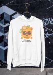 Kalavesh White Oversized Skull Hoodie