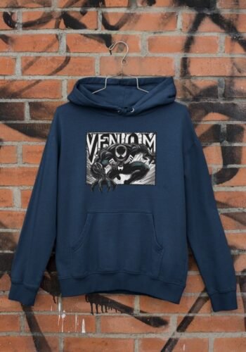 Kalavesh VENOM Petrol Blue Oversized Hoodie