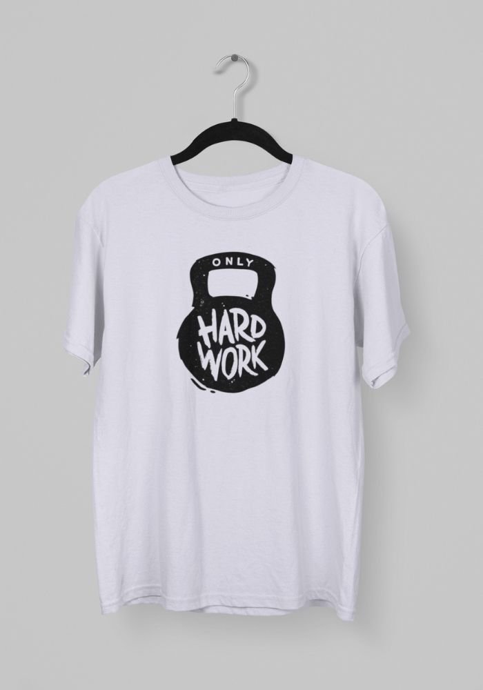 Kalavesh Hardwork Gym T-Shirt – Motivational Cotton Workout Tee Kalavesh Hardwork Gym T-Shirt – Motivational Cotton Workout Tee