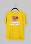 irl swipe right t shirt, flirty graphic tee india, kalavesh funny cotton t-shirt, witty dating quote tshirt, black casual flirty shirt, yellow funny print tee, buy graphic t-shirt online, swipe right joke t shirt, unisex streetwear india, trendy funny flirty tshirt