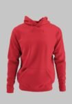 Kalavesh Red Hoodie – Plain Cotton Regular Fit Hoodie for Men & Women