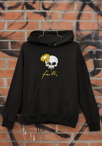 Kalavesh-Faith-Skull-Black Oversized-Hoodie