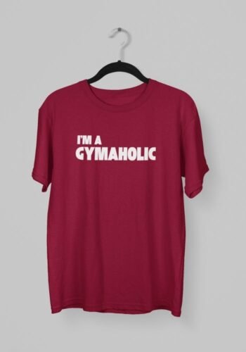 Kalavesh I’m a Gymocholic T-Shirt – Fun & Motivational Workout Cotton Tee