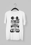 Kalavesh Fitness Way of Life T-Shirt – Inspirational Gym Cotton Tee
