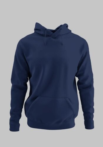 Kalavesh Navy Blue Hoodie – Cotton Regular Fit Hoodie (S-XXL)
