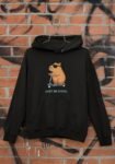 Kalavesh Mouse Graphic Black Oversized Hoodie