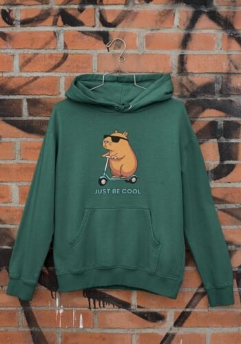 Kalavesh Mouse Graphic Green Oversized Hoodie