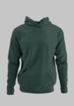 Kalavesh Dark Green Hoodie – Plain Cotton Regular Fit Hoodie for Men & Women (S-XXL)
