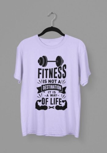 Kalavesh Fitness Way of Life T-Shirt – Inspirational Gym Cotton Tee