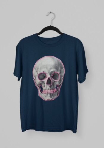 Kalavesh Smiling Skull Funky T-Shirt – Bold & Playful Cotton Tee