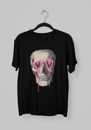 Kalavesh Loving Skull Funky T-Shirt – Bold & Unique Cotton Tee