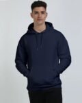 Kalavesh Navy Blue Acid Wash Hoodie