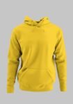 Kalavesh Yellow Hoodie – Bright Plain Cotton Regular Fit Hoodie (S-XXL)