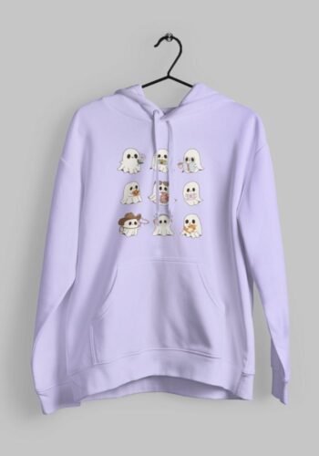Kalavesh Ghost Hoodie – Oversized Streetwear Hoodie in Petrol Blue & Lavender