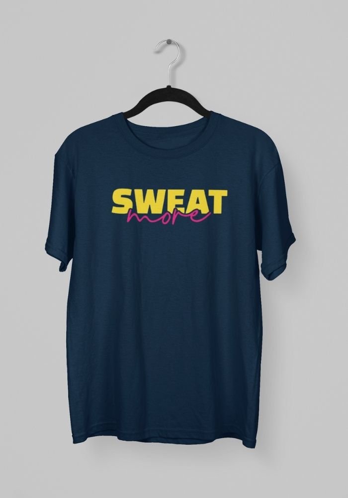 Kalavesh Sweat Text T-Shirt – Bold & Motivational Cotton Tee Kalavesh Sweat Text T-Shirt – Bold & Motivational Cotton Tee