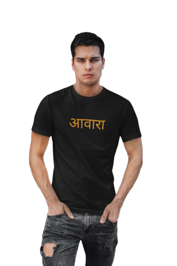 Kalavesh Awara Hindi Text T-Shirt – Stylish & Bold Cotton Tee
